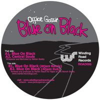 Office Gossip - Blue On Black