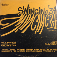 Bill Dodge And His All Star Orchestra - Swinging '34, Volume 2