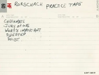 Rorschach - Practice Tape
