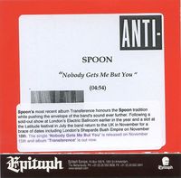 Spoon - Nobody Gets Me But You