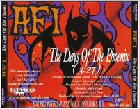 AFI - The Days Of The Phoenix