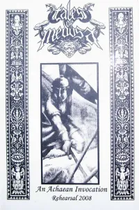 Tales Of Medusa - An Achaean Invocation