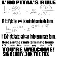 Zox The Fox - L'H&ocirc;pital's Rule