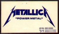 Metallica - Power Metal