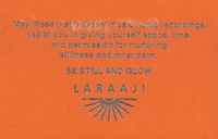 Laraaji - Be Still and Glow