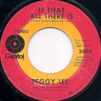 Peggy Lee - Is That All There Is / Me and My Shadow