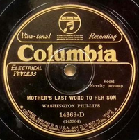 Washington Phillips - Mother's Last Word to Her Son / Paul and Silas in Jail