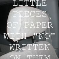 Car Seat Headrest - Little Pieces of Paper With "No" Written On Them