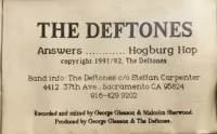 Deftones - Answers &bull; Hogburg Hop