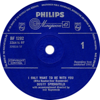 Dusty Springfield - I Only Want to Be With You