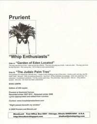 Prurient - Whip Enthusiasts