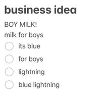 CHEESEDADDY - business idea BOY MILK! milk for boys its blue for boys lightning blue lightning