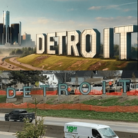 Gmac Cash - Detroit Sign