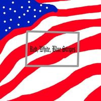 Scandalous Scanty - Red, White, Blue Stripes