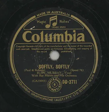 Ruby Murray - Softly, Softly