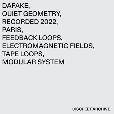 DAFAKE - Quiet Geometry