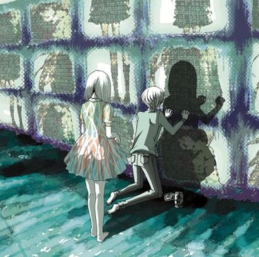 死んだ僕の彼女 [my dead girlfriend] - underdrawing for three forms