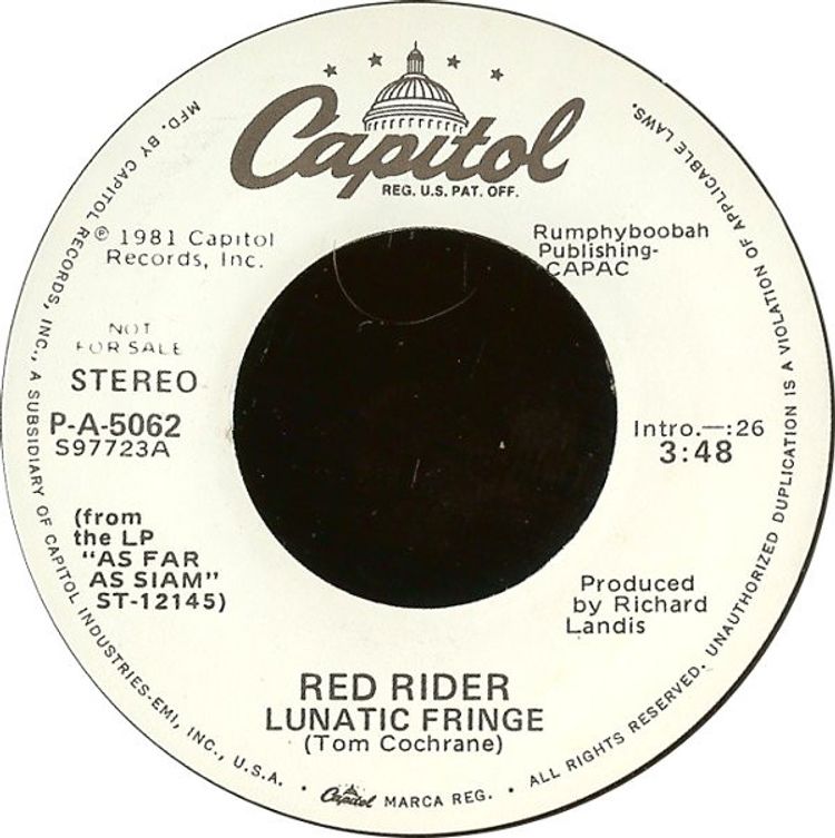 Red Rider - Lunatic Fringe - Reviews - Album of The Year